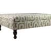 Tangle Ottoman - Olive & Pink - Image 3