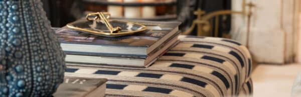 Savannah Ottoman - Navy