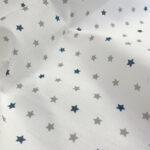 LIGHT GREY+STORM BLUE SHOOTING STARS LINEN