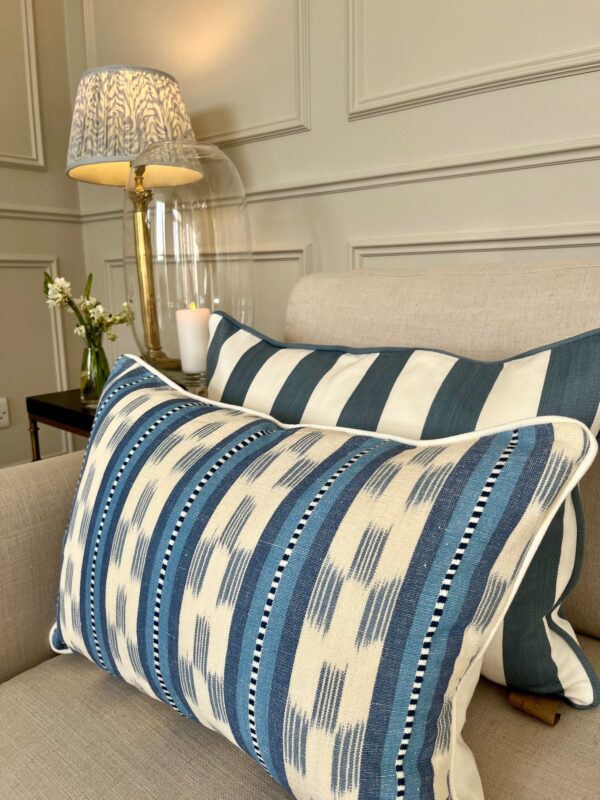 Mulberry Chart Stripe Cushion - Image 3