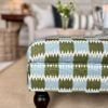 Monty Ottoman Blue/Green